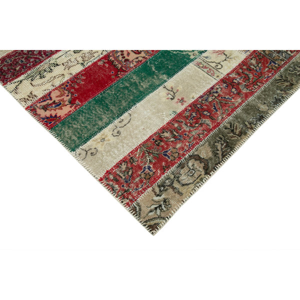 Rug N Carpet Kırk Yama Cotton Grey Rug Wayfair